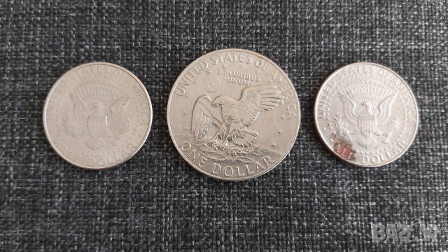 Лот от три монети One Dollar, Half Dollar, снимка 2 - Нумизматика и бонистика - 31774630