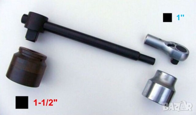 MOMENTO Ingersoll-Rand Ударна ВЛОЖКА 65 мм Кв.1“ Ключ за Гайковерт Върток Тресчотка Гедоре БАРТЕР, снимка 4 - Други инструменти - 44297956