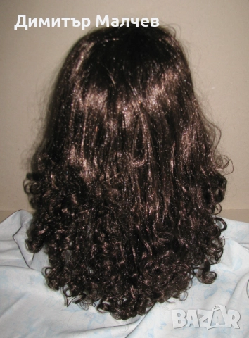Перука от изкуствена коса 60 см къдрава, отлична, снимка 4 - Други - 52020405