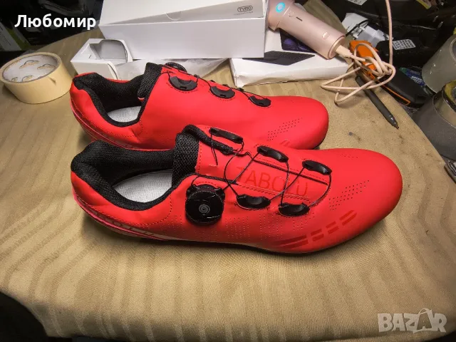 Неплъзгащи се велосипедни обувки за мъже, дишащи гумени подметки за шосейно и планинско 46 номер

, снимка 3 - Аксесоари за велосипеди - 50335712