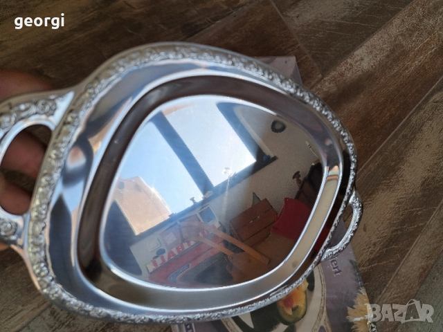 иноксово плато WMF 8/2, снимка 4 - Прибори за хранене, готвене и сервиране - 51765011