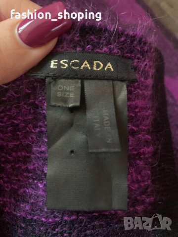 Голям (oversize) шал Escada ( мохер и вълна), снимка 9 - Шалове - 39280814