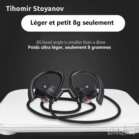 Безжични спортни блутут слушалки Bluetooth Handsfree  , снимка 5 - Слушалки, hands-free - 39685082