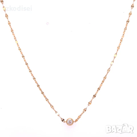 Златно колие 1,25гр. 46,0см. 14кр. проба:585 модел:33300-1, снимка 1