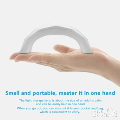 Мини UV/LED Лампа за Маникюр 9W – Джобен модел с USB захранване и автоматичен таймер, снимка 2 - Продукти за маникюр - 53244305