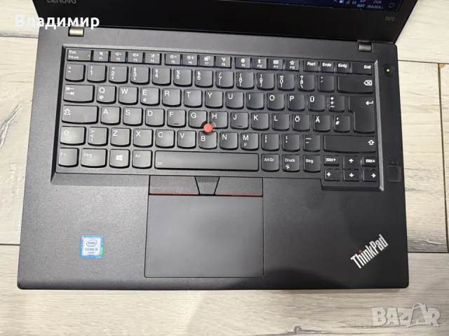 Lenovo ThinkPad T470-i5 6200u/8гб/256гб m.2 nvme/подсветка, снимка 4 - Лаптопи за работа - 53994819