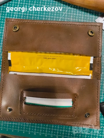 портмонета и калъфи за тютюн от естествена кожа ръчна изработка , снимка 6 - Портфейли, портмонета - 53917487