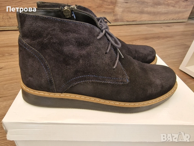 Дамски боти естествен набук, снимка 6 - Дамски боти - 52056516