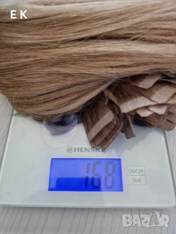 Екстеншъни естествена коса на стикери, снимка 2 - Аксесоари за коса - 50692441