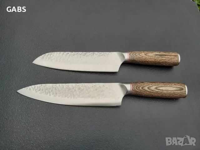 Готварски нож с дървена дръжка 2 модела,S122