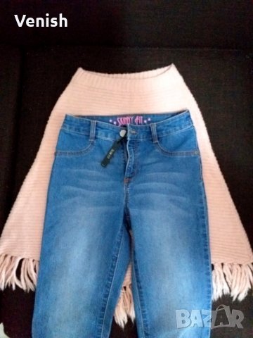 Пончо H&M и дънки Waikiki 