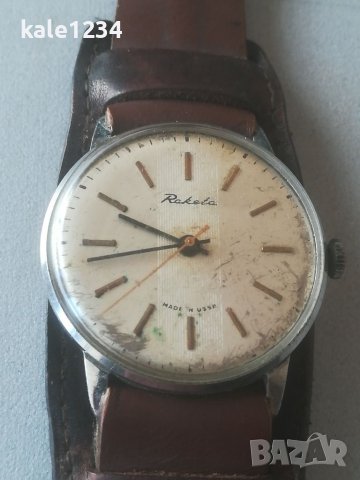 Часовник Raketa. Made in USSR. Механичен механизъм. Мъжки часовник. Ракета. СССР , снимка 3 - Мъжки - 39210496