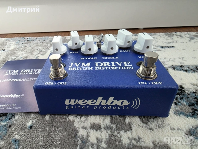 Продавам бутик overdrive / distortion pedals – WAMPLER / JHS / WEEHBO, снимка 8 - Китари - 54228887