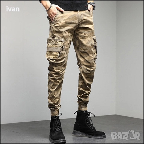 мъжки карго панталони размер Л (33-35), снимка 2 - Спортни дрехи, екипи - 52773127