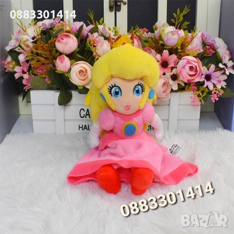 Принцеса Пийч Peach Супер Марио Плюшена , снимка 4 - Плюшени играчки - 44368907