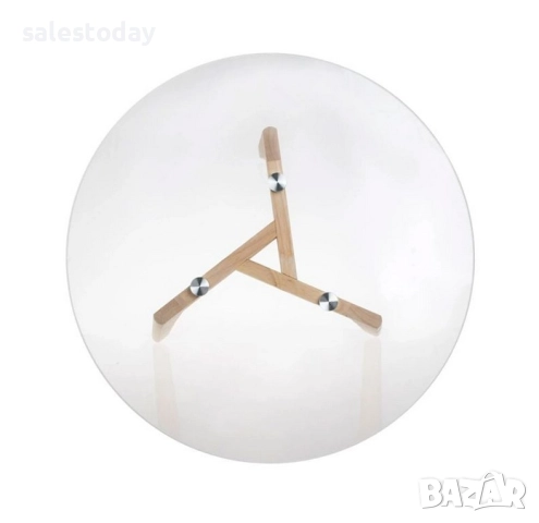 Маса със стъклен плот, Холна масичка, Помощна, до 5кг, 50* 45см, снимка 2 - Бюра - 41861383