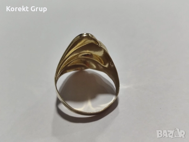 Златен Пръстен 14к дамски, снимка 5 - Пръстени - 52901268