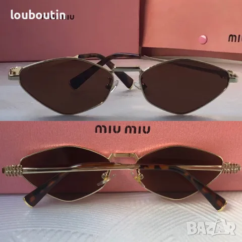 Miu 2024 дамски слънчеви очила ромб 3 цвята, снимка 2 - Слънчеви и диоптрични очила - 48005248