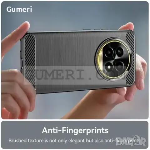Realme 13 Pro  Противоударен Силиконов Гръб - Карбон ''Шарк', снимка 8 - Калъфи, кейсове - 48038610