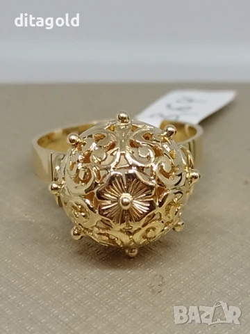 Нов 14К златен пръстен, класически български модел, 8.64 гр 1200 лв, снимка 1