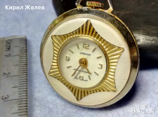 LAGOON LIFETIME MAINSPRING SWISS MADE Стар ОРНАМЕНТИРАН ЛУКСОЗЕН ПОЗЛАТЕН ДЖОБЕН ЧАСОВНИК 50130, снимка 6 - Антикварни и старинни предмети - 49487208