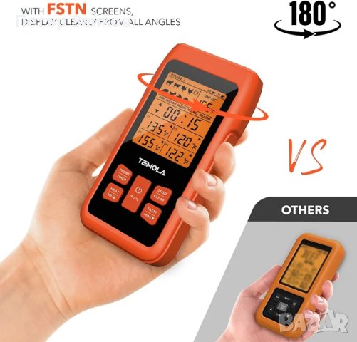 TEMOLA TM40 Безжичен цифров термометър за месо, снимка 6 - Друга електроника - 42602644