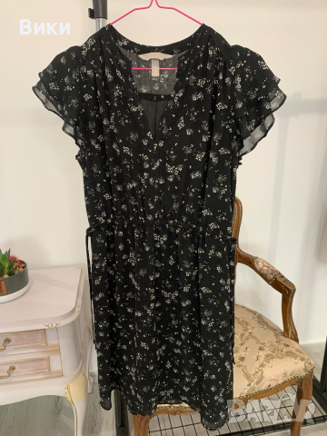 Красива рокля на H&M размер 38 подходяща за S, снимка 6 - Рокли - 44607131