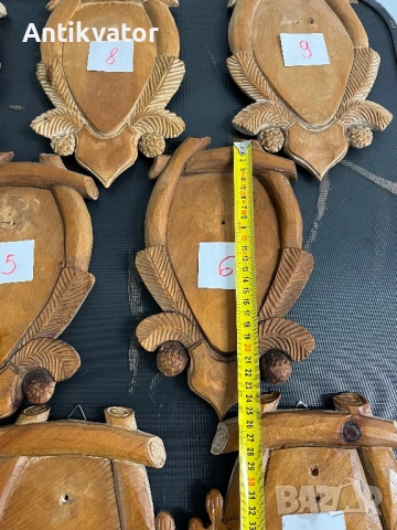 Дърворезбовани поставки за трофеи, снимка 5 - Декорация за дома - 54346357