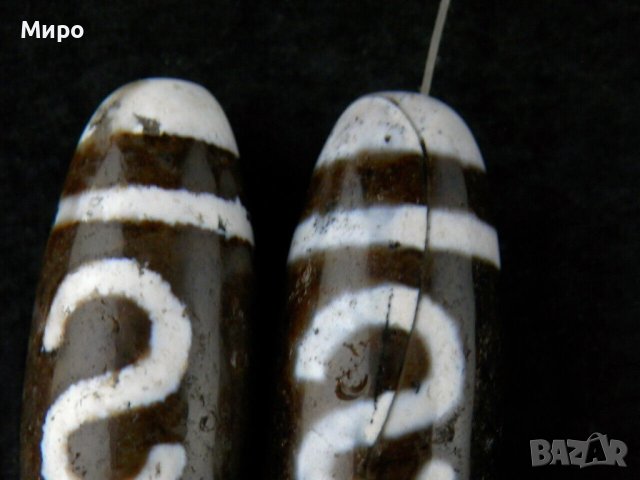 ТИБЕТ НЕПАЛ 2 БР. ''КУКА ЗА ПАРИ" ЕСТЕСТВЕН АХАТ ХИМАЛАИ АХАТ ДЗИ МЪНИСТА ЩАСТИЕ И ДОБЪР КЪСМЕТ, снимка 7 - Антикварни и старинни предмети - 40876078