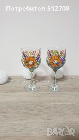 Ръчно рисувани чаши , снимка 2 - Други - 39859296