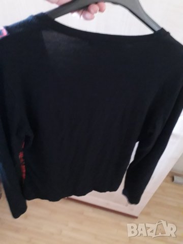 Дамска блуза с дълъг ръкав с тока черно и червено, снимка 4 - Блузи с дълъг ръкав и пуловери - 30061984