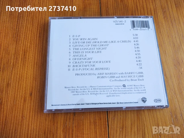 BEE GEES - E S P 12лв оригинален диск, снимка 3 - CD дискове - 50936708