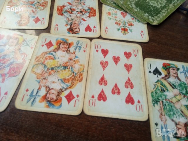Rokoko ГДР стари карти зелен гръб, снимка 3 - Карти за игра - 39677094