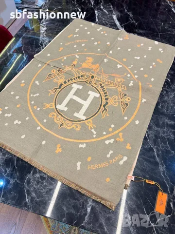 HERMES кашмирени шалове, снимка 7 - Шалове - 56116123