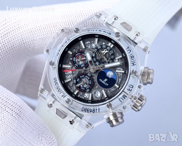 Мъжки часовник Hublot Big Bang Unico Magic Sapphire с кварцов механизъм, снимка 5 - Мъжки - 36927359