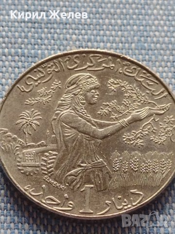 Монета 1 динар 1997г. Тунис много красива за КОЛЕКЦИЯ 41185, снимка 3 - Нумизматика и бонистика - 42803562
