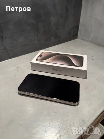 КАТО НОВ Iphone 15 Pro  Natural+ гаранция, снимка 5 - Apple iPhone - 53048269