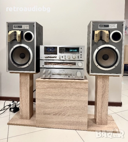 🔉Ретро аудио система сет LUXMAN - усилвател, дек, тунер + тонколони Jamo🔉