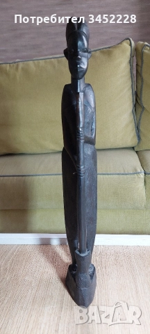 дърворезба масив за ценители височина 38см отлична , снимка 2 - Декорация за дома - 52964719