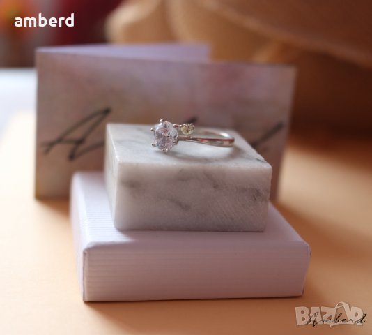 Нежен и елегантен сребърен пръстен - модел R078, снимка 7 - Пръстени - 28952042