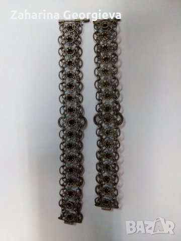 Стари сребърни възрожденски гривни , снимка 3 - Антикварни и старинни предмети - 35432454