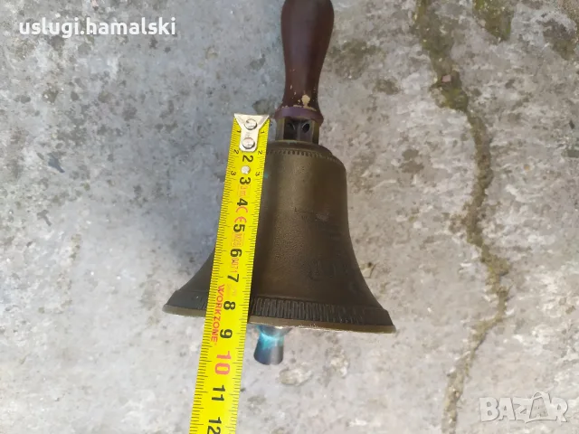 Стар бронзов звънец/камбана, снимка 11 - Антикварни и старинни предмети - 56544727