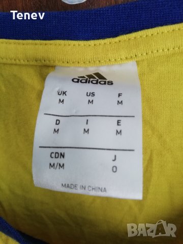 Sweden Adidas Швеция Адидас оригинална памучна тениска размер М, снимка 3 - Тениски - 37584567