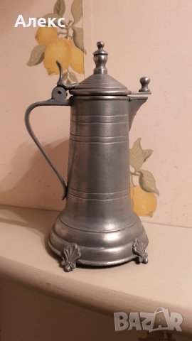 Стара цинкова халба. Маркирана. Отлична., снимка 2 - Антикварни и старинни предмети - 38729616