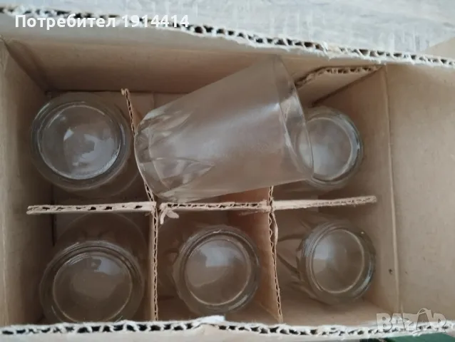 Стъклени чаши завод  Кварц  Сливен 12 бр., снимка 6 - Чаши - 49756503