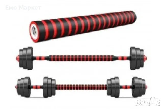 Тренировъчен комплект – тежести, лост и принадлежности - Ръкавици, пристягащи ластици и др, снимка 4 - Фитнес уреди - 49045330