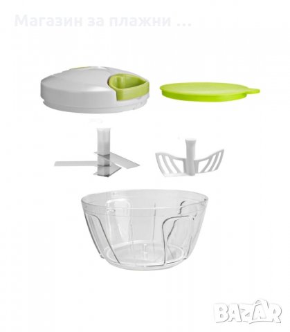 РЪЧЕН МЕХАНИЧЕН ЧОПЪР ЗА ПЛОДОВЕ И ЗЕЛЕНЧУЦИ NICER DICER PLUS - код 1827, снимка 9 - Аксесоари за кухня - 34241595