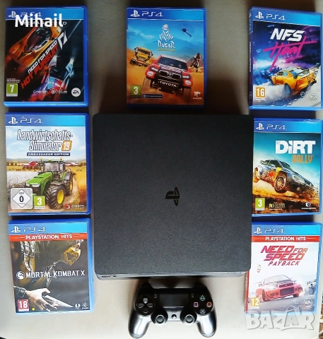 PlayStation 4 Slim,7 игри