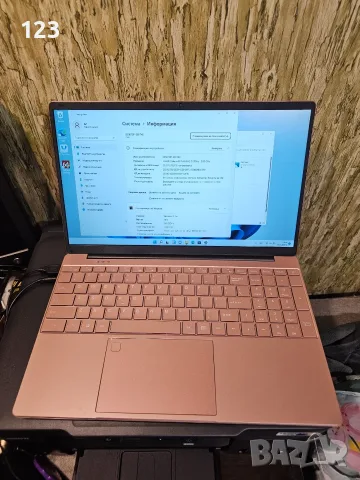 Четириядрен розов лаптоп, 15,6 IPS , RAM до 20 gb DDR4, SSD 128 gb, Intel N5095