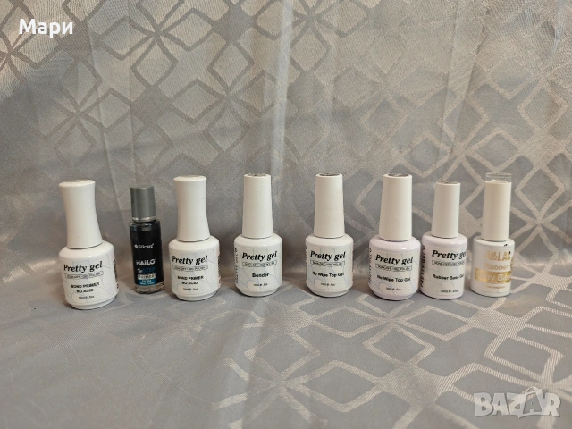 Сет от гел лакове,основи,топ лак, праймери и др материали., снимка 7 - Маникюр и педикюр - 53105818
